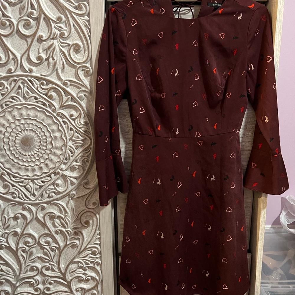 XXS RW&CO long sleeve flare dress with pockets !